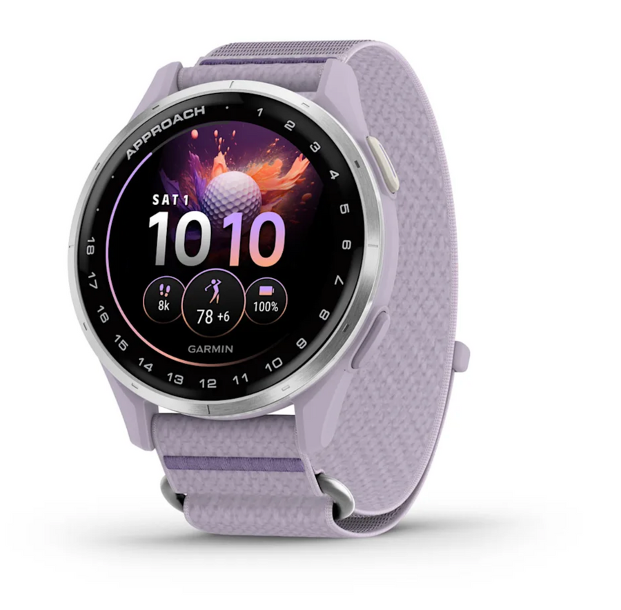 Approach® J1 Silver Aluminum Bezel with Lilac ComfortFit Fabric Band