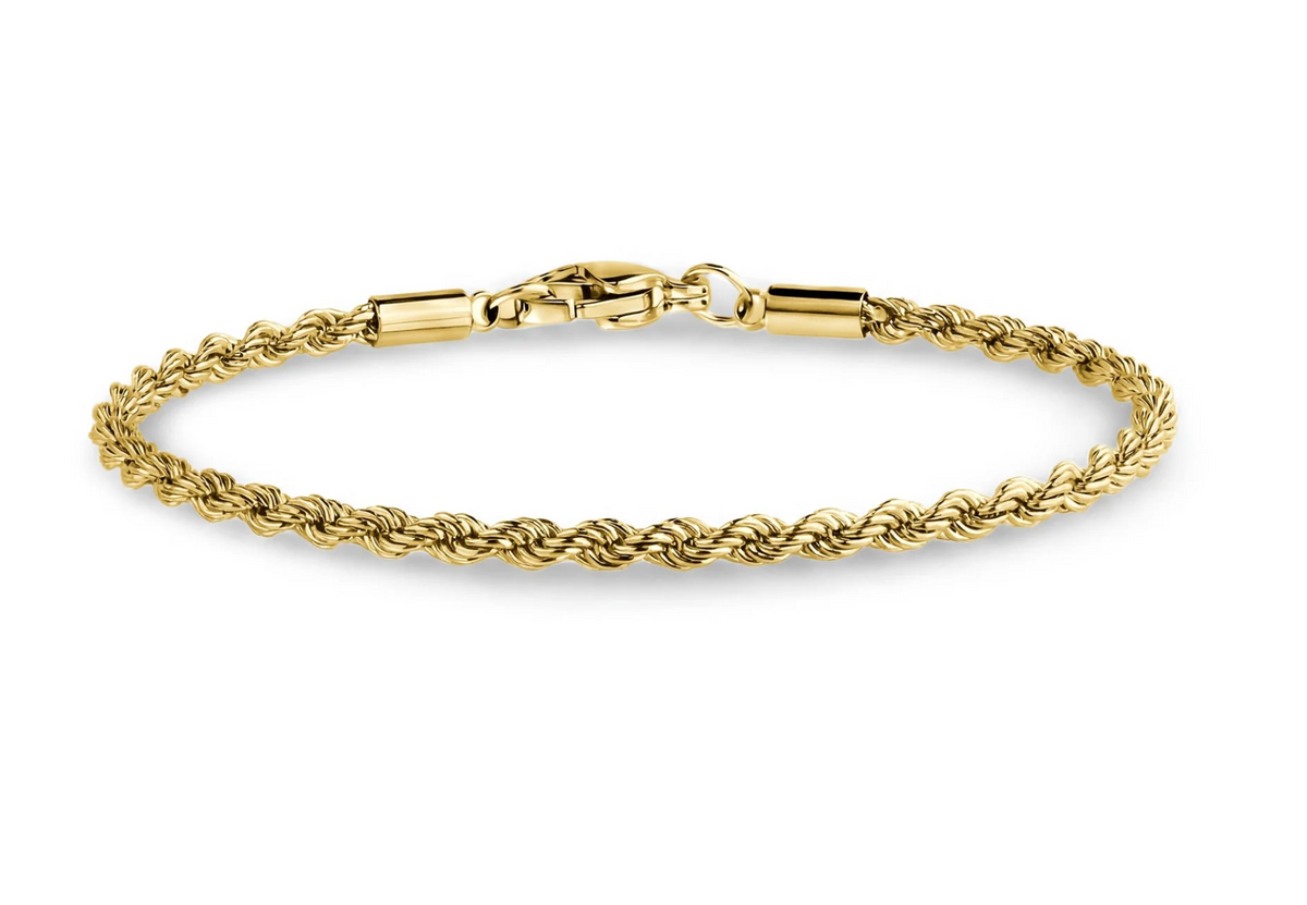 SLIM TWISTED ROPE BRACELET