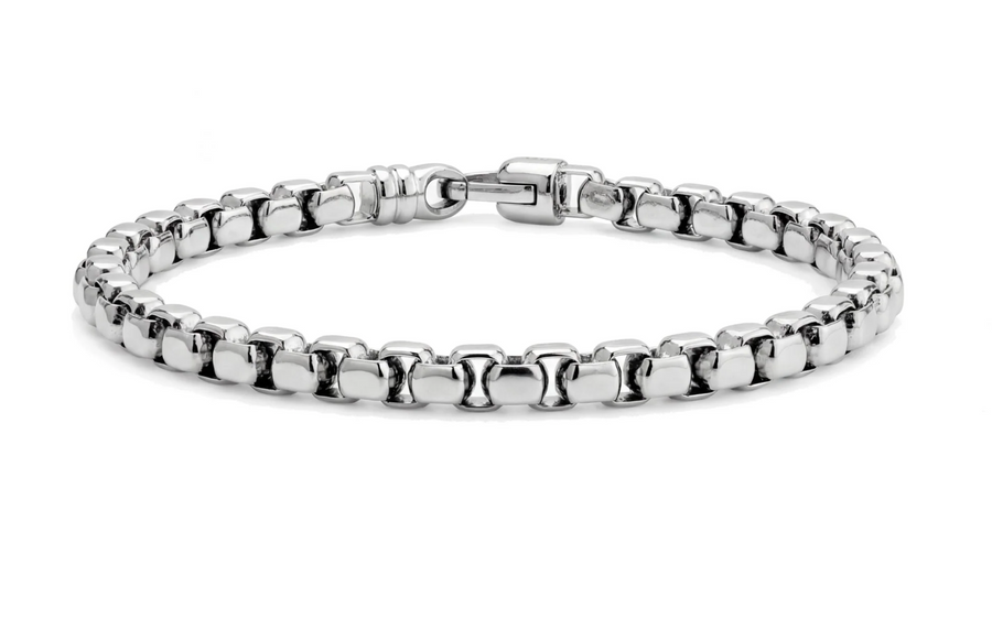 CLASSIC ROUND BOX LINK BRACELET