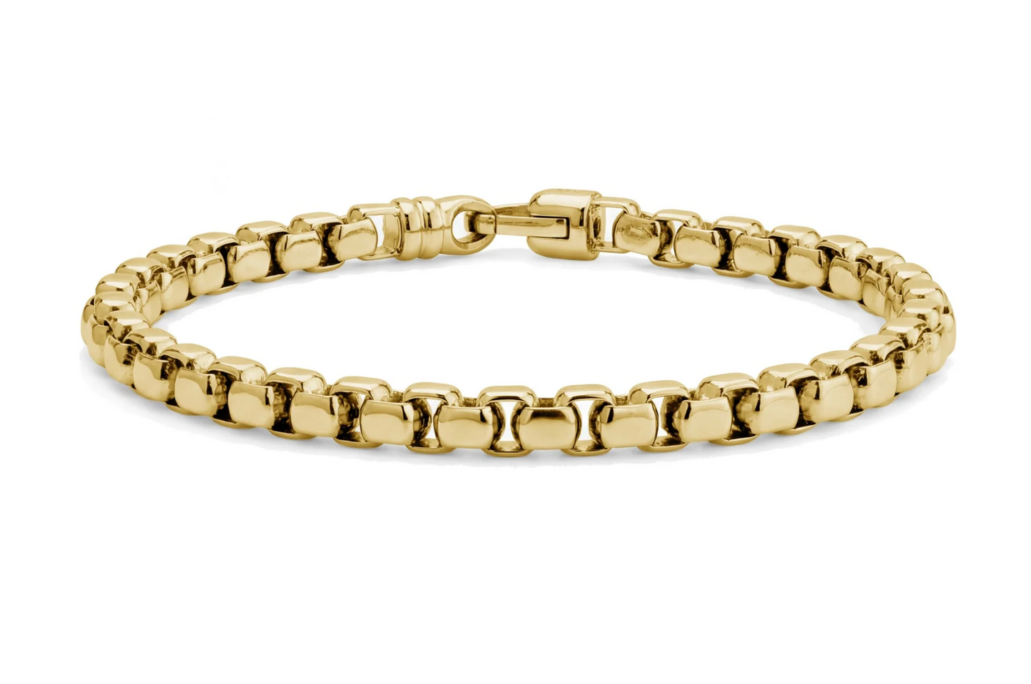 CLASSIC ROUND BOX LINK BRACELET