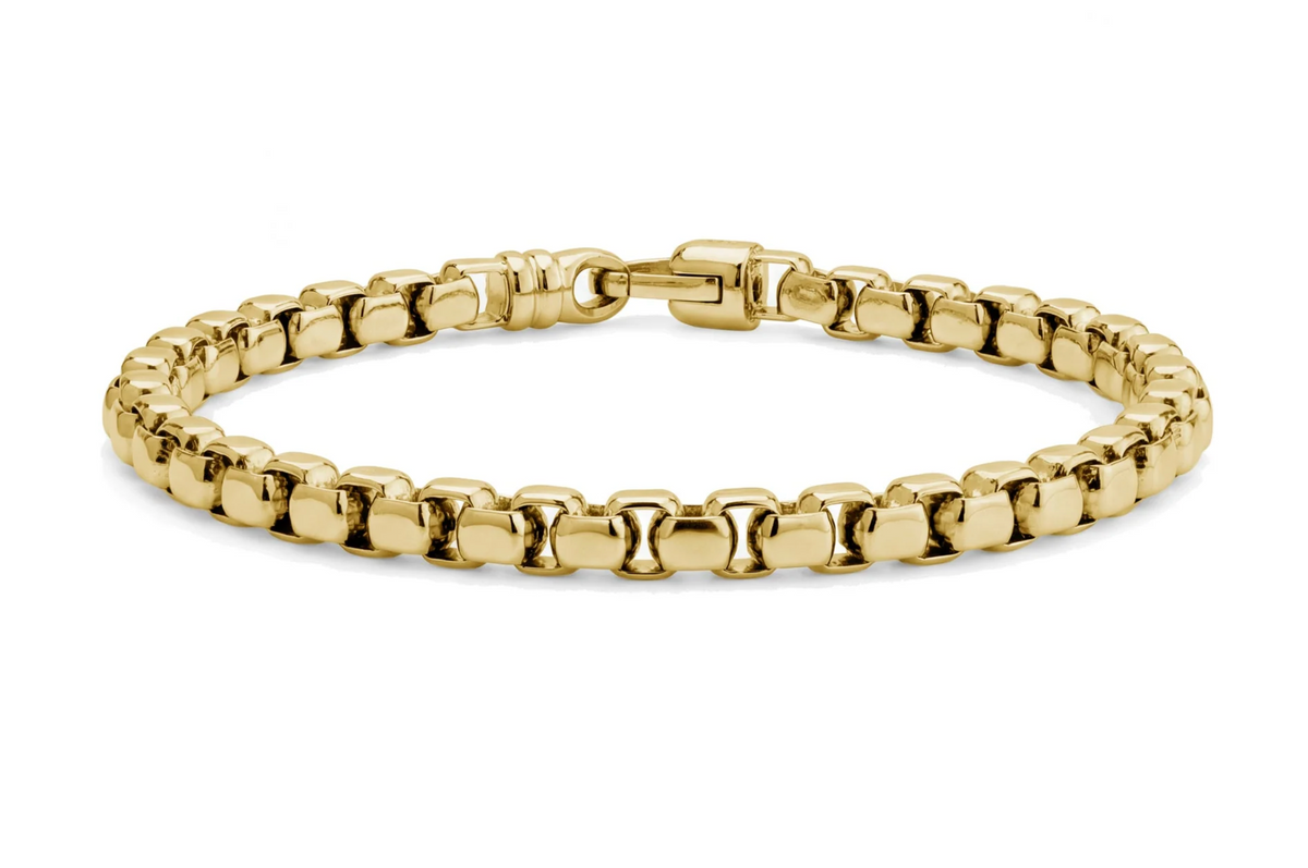 CLASSIC ROUND BOX LINK BRACELET