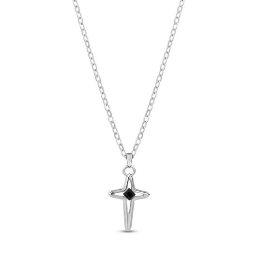 ONYX NEXUS CROSS PENDANT