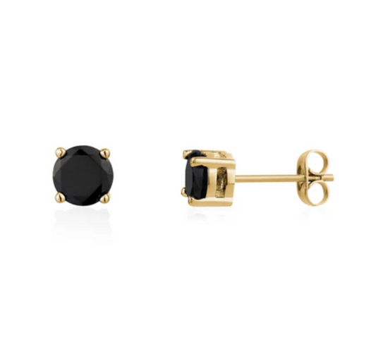 CUBIC ZIRCONIA STUDS (6.5MM)