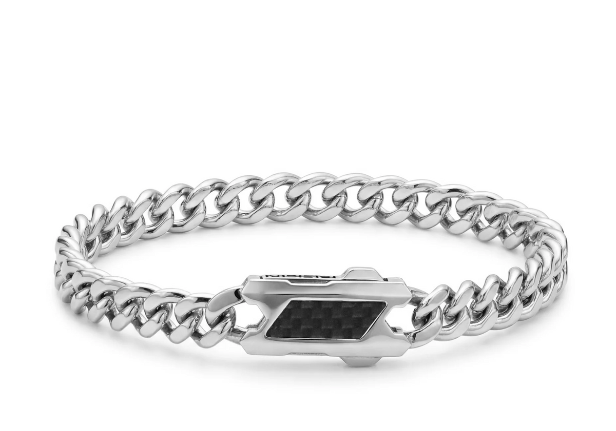 7MM CARBON FIBER CUBAN LINK BRACELET