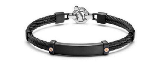 Baraka Bracelet Black and Rose Gold BR372931ROLU220002