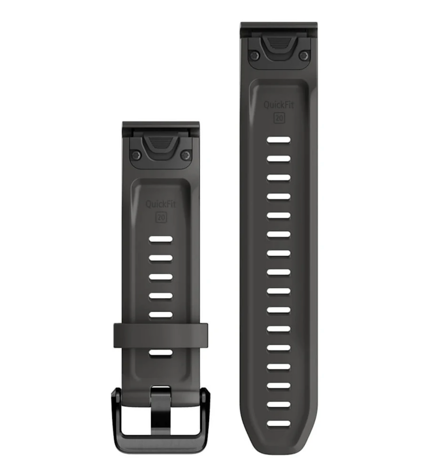 QuickFit® 20 Watch Bands Graphite Silicone