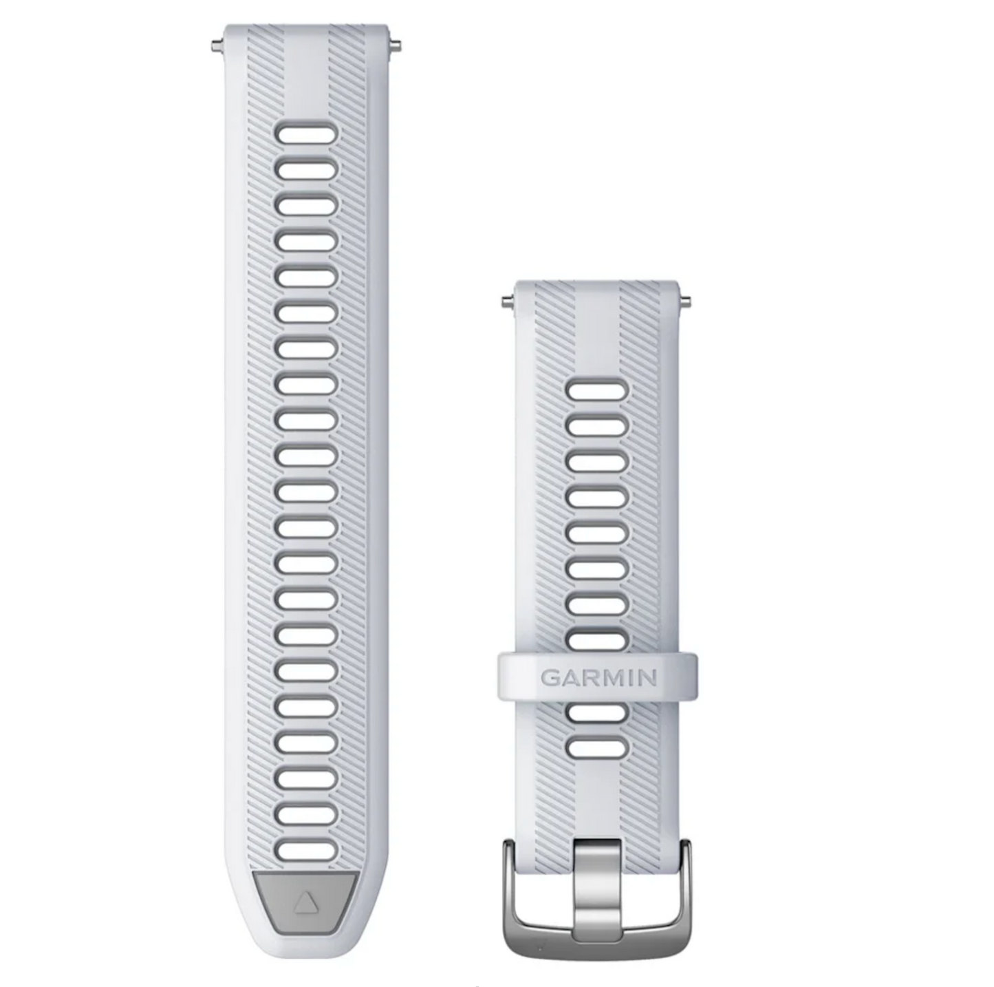 Forerunner® Watch Bands (22 mm) Whitestone/Powder Gray with Silver Hardware