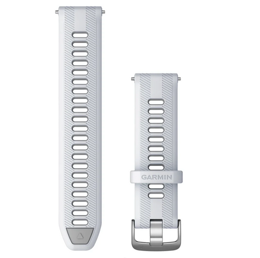 Forerunner® Watch Bands (22 mm) Whitestone/Powder Gray with Silver Hardware