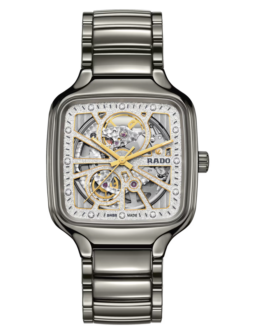 RADO TRUE SQUARE AUTOMATIC OPEN HEART SPARKLING