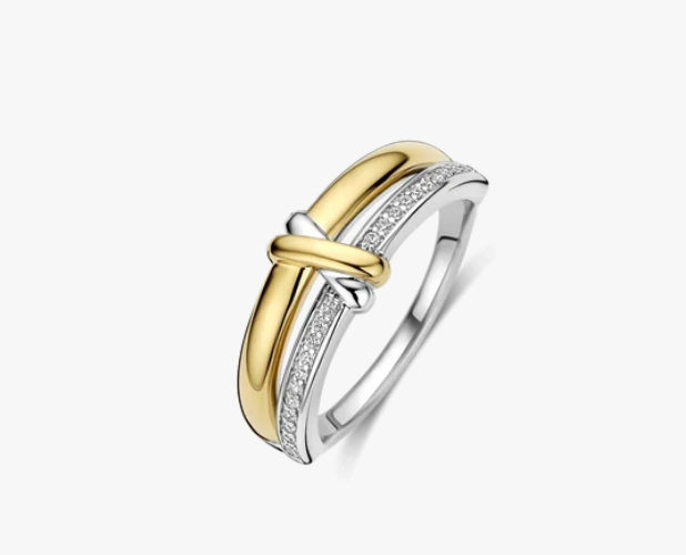 Contrast Knot Zirconia Ring