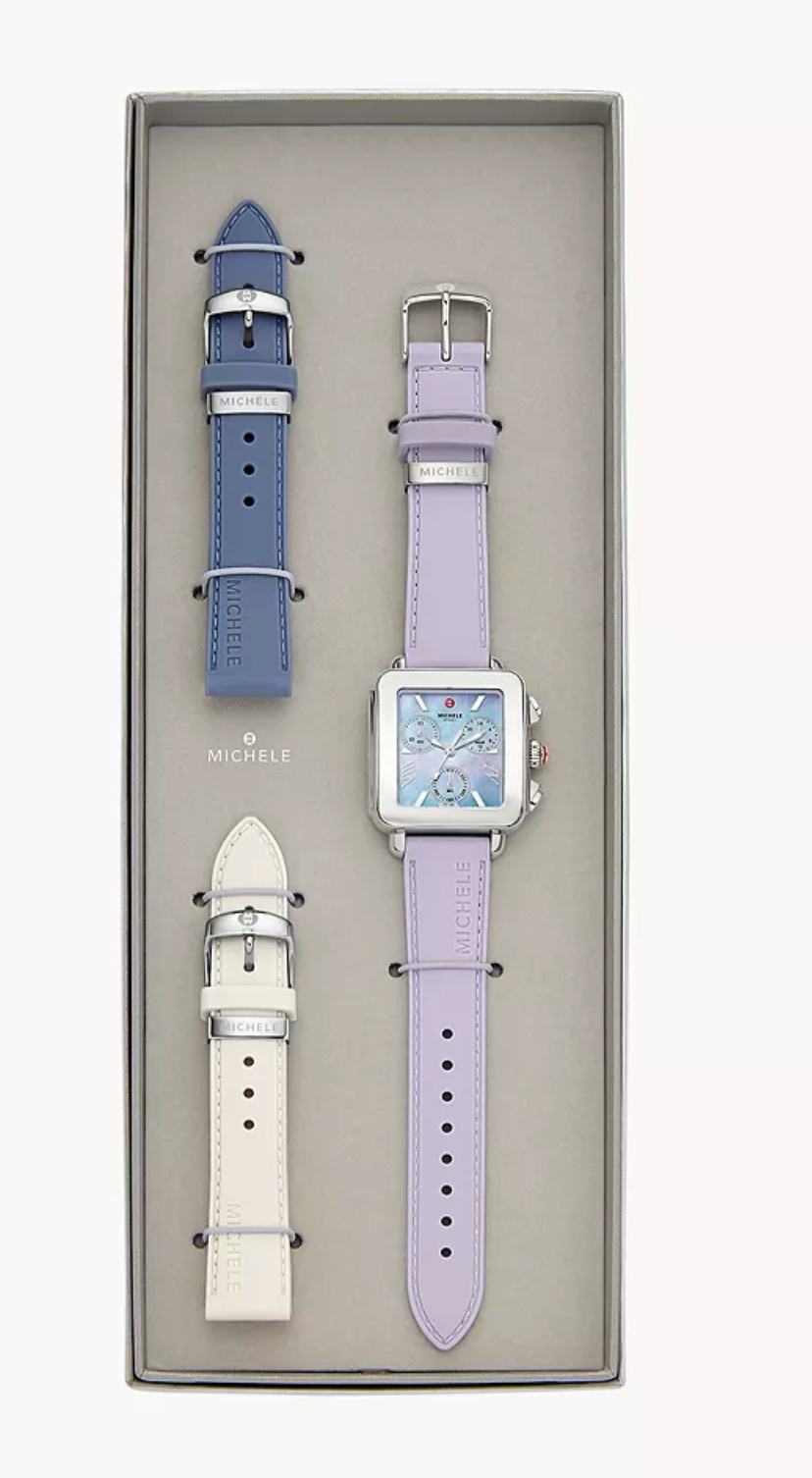 Deco Sport Chronograph Stainless Steel Watch Gift Set | Michele | Luby 