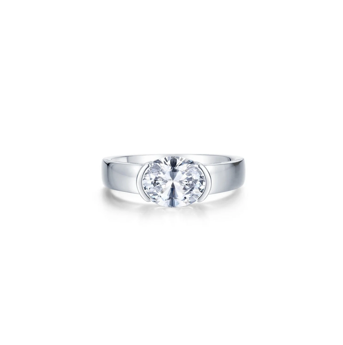 Lafonn 1.86 Oval Modernist Solitaire Ring | Lafonn | Luby 