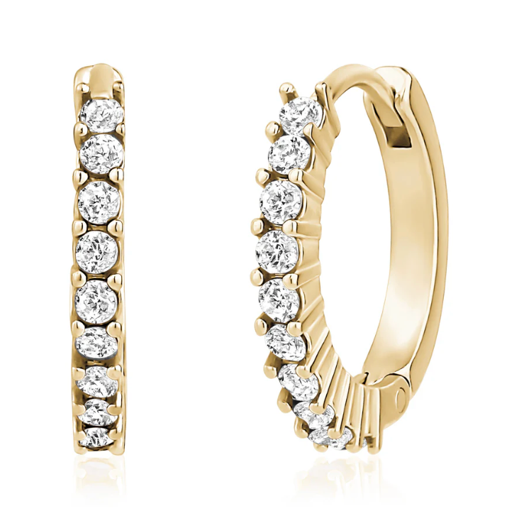 ARZ Hoops with CZ | ARZ Steel | Luby 