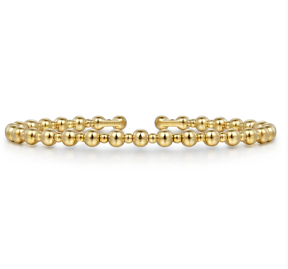 14K Yellow Gold Bujukan Open Bangle | Gabriel & Co. | Luby 