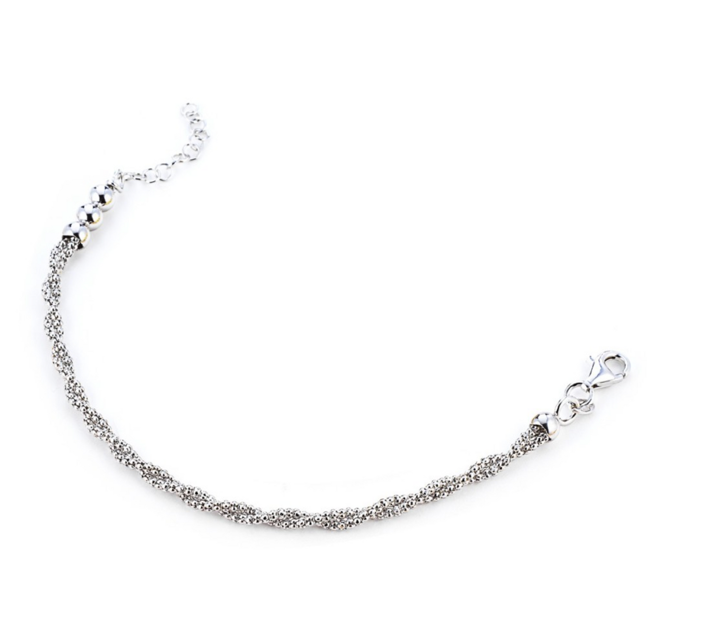 Marcello Pane Rope Bracelet Sterling Silver