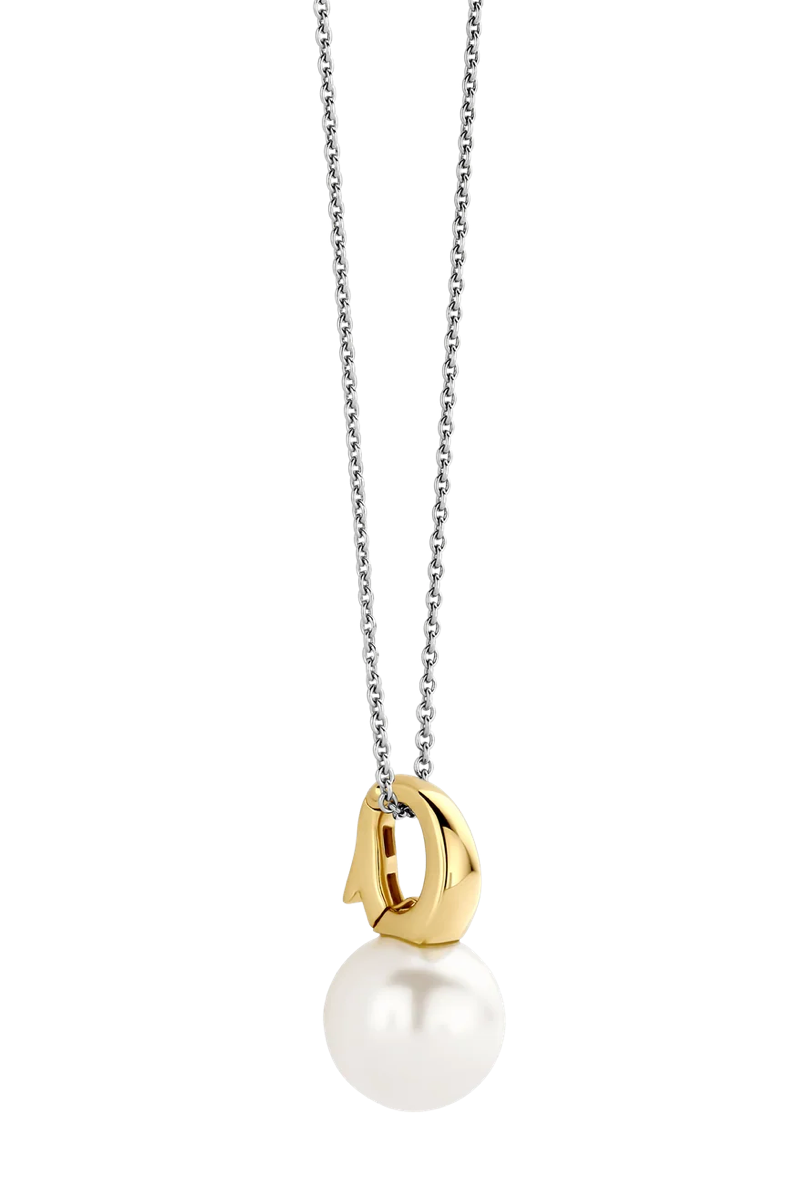 Lustrous White Pearl Ti Sento Necklace
