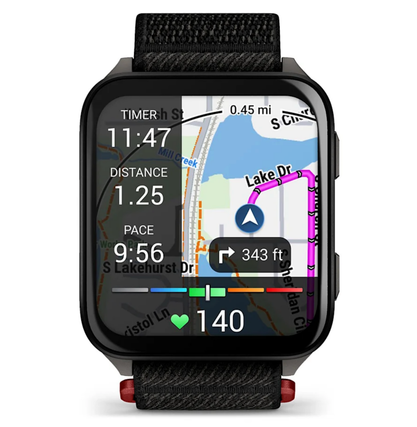 Venu® X1 Black with Slate Titanium Caseback and Black ComfortFit Nylon Band