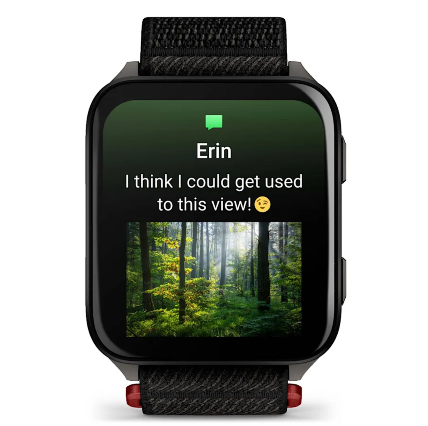 Venu® X1 Black with Slate Titanium Caseback and Black ComfortFit Nylon Band
