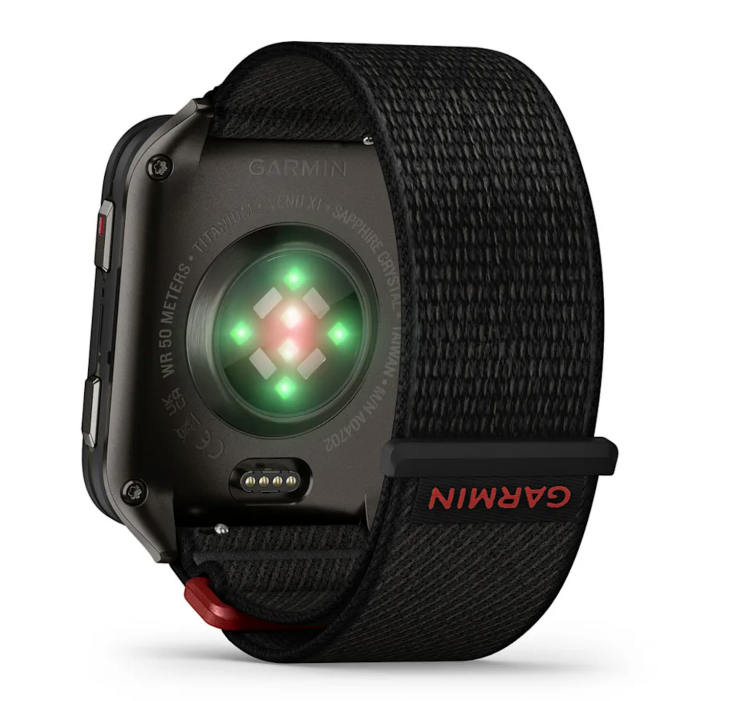 Venu® X1 Black with Slate Titanium Caseback and Black ComfortFit Nylon Band