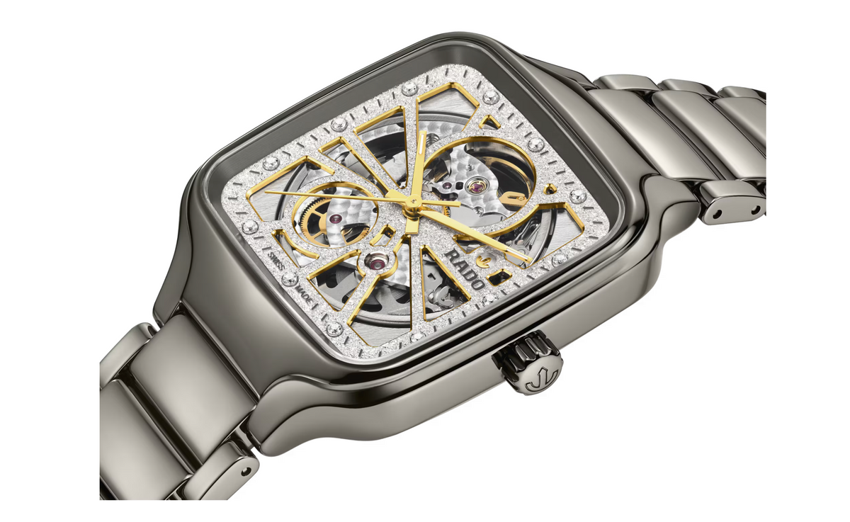 RADO TRUE SQUARE AUTOMATIC OPEN HEART SPARKLING