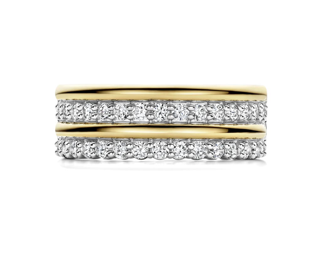 Zirconia Layered Ring - M model Ring | Ti Sento Milano | Luby 