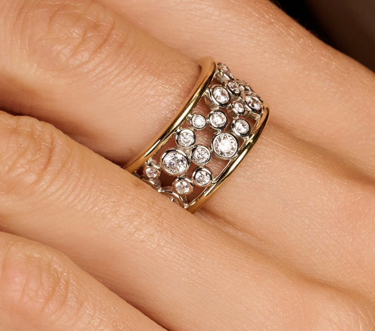 Open Sparkle Statement Ring | Ti Sento Milano | Luby 