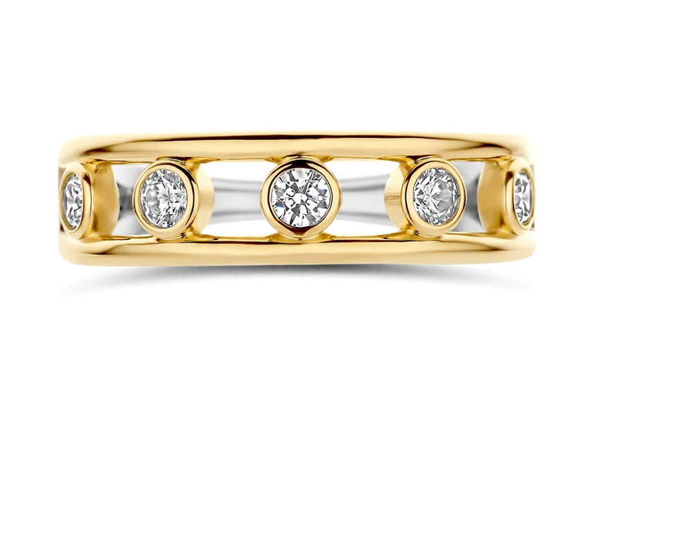 Open Circle Zirconia Ring