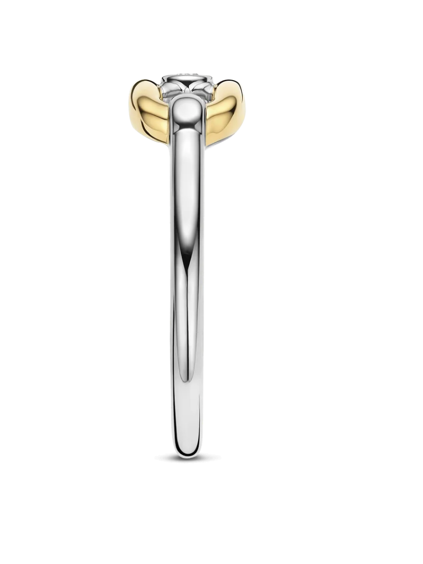 Open Chain with Round Zirconia Ring