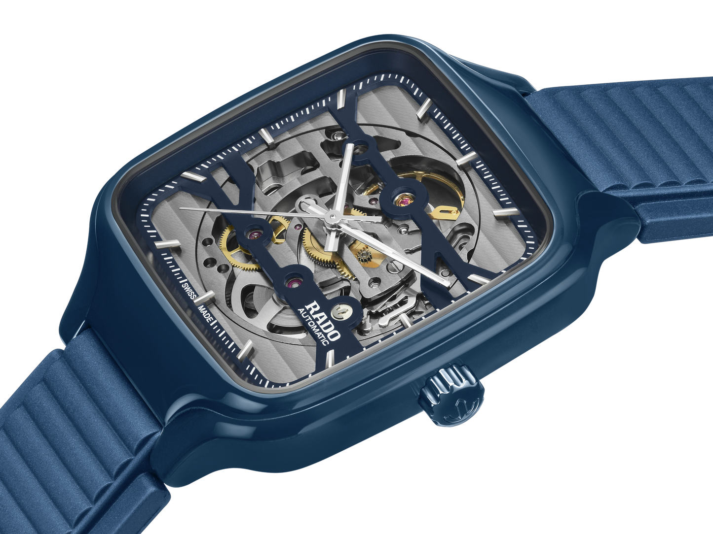 True Square Automatic Blue Skeleton