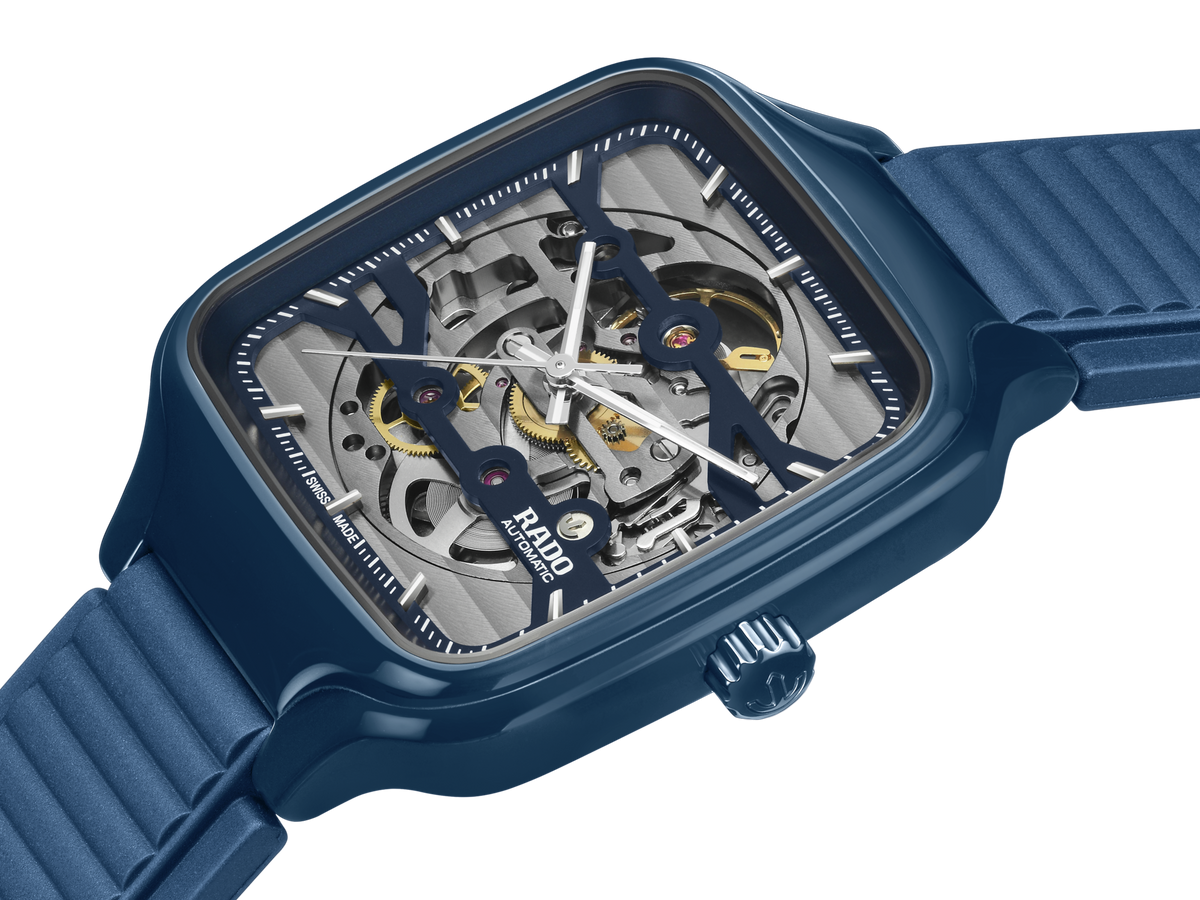 True Square Automatic Blue Skeleton | Rado | Luby 