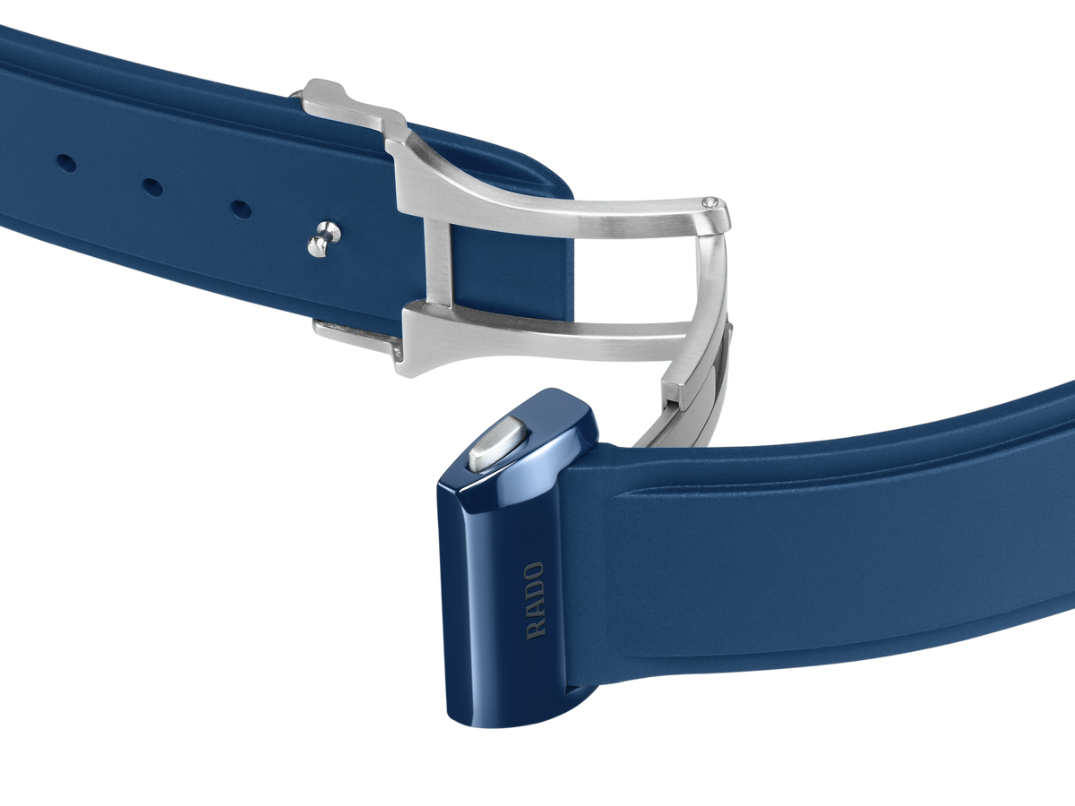 True Square Automatic Blue Skeleton | Rado | Luby 