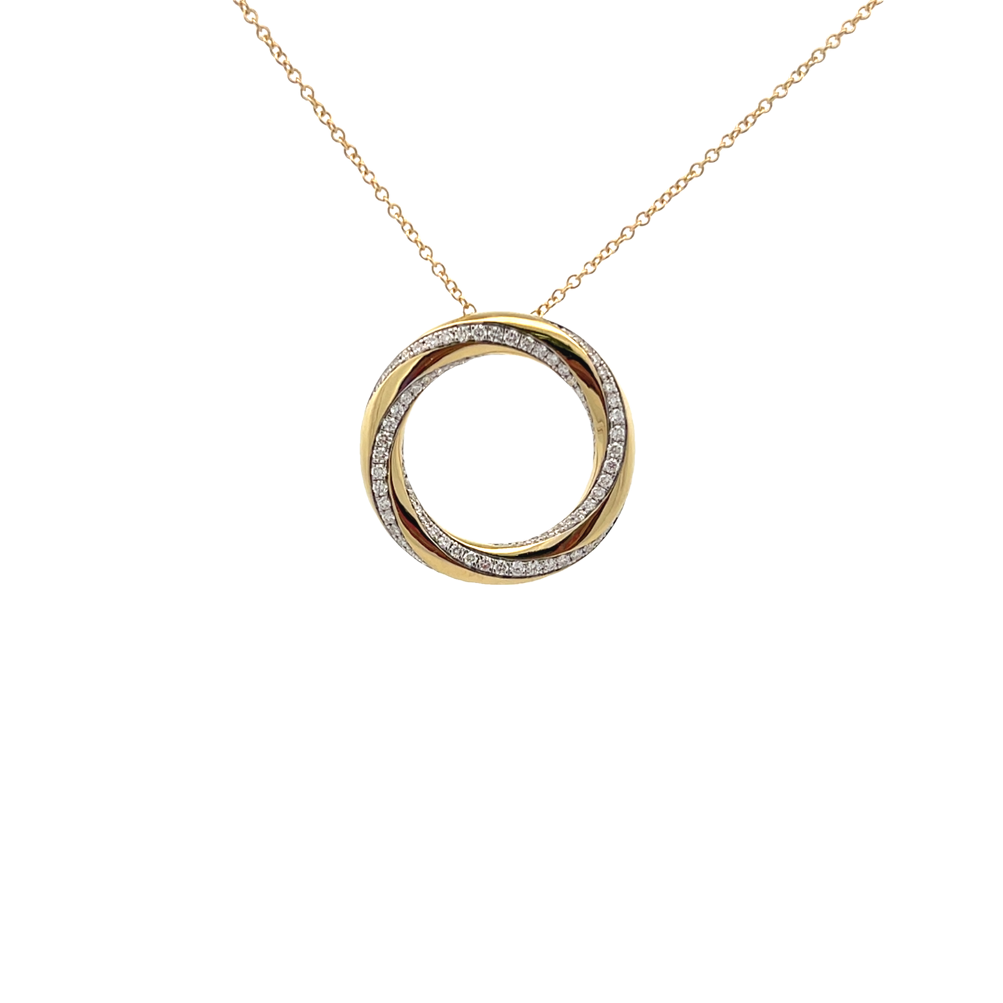 Simon G  Pendant Necklace In 18K Gold With Diamonds