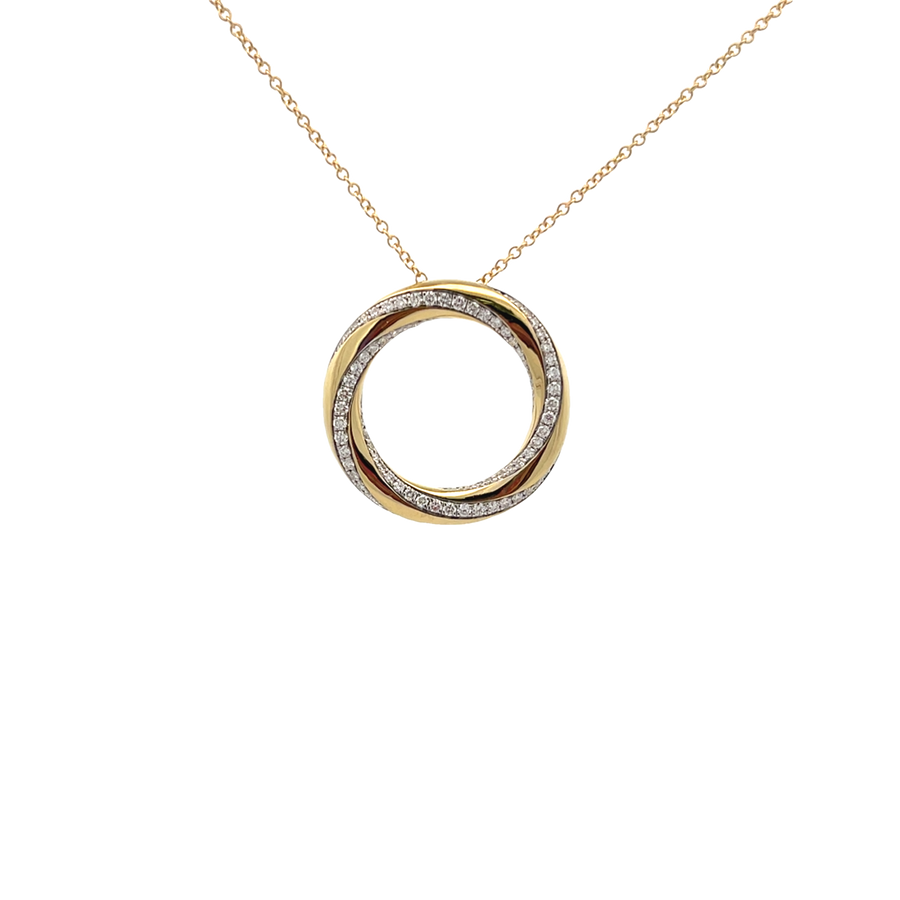 Simon G  Pendant Necklace In 18K Gold With Diamonds