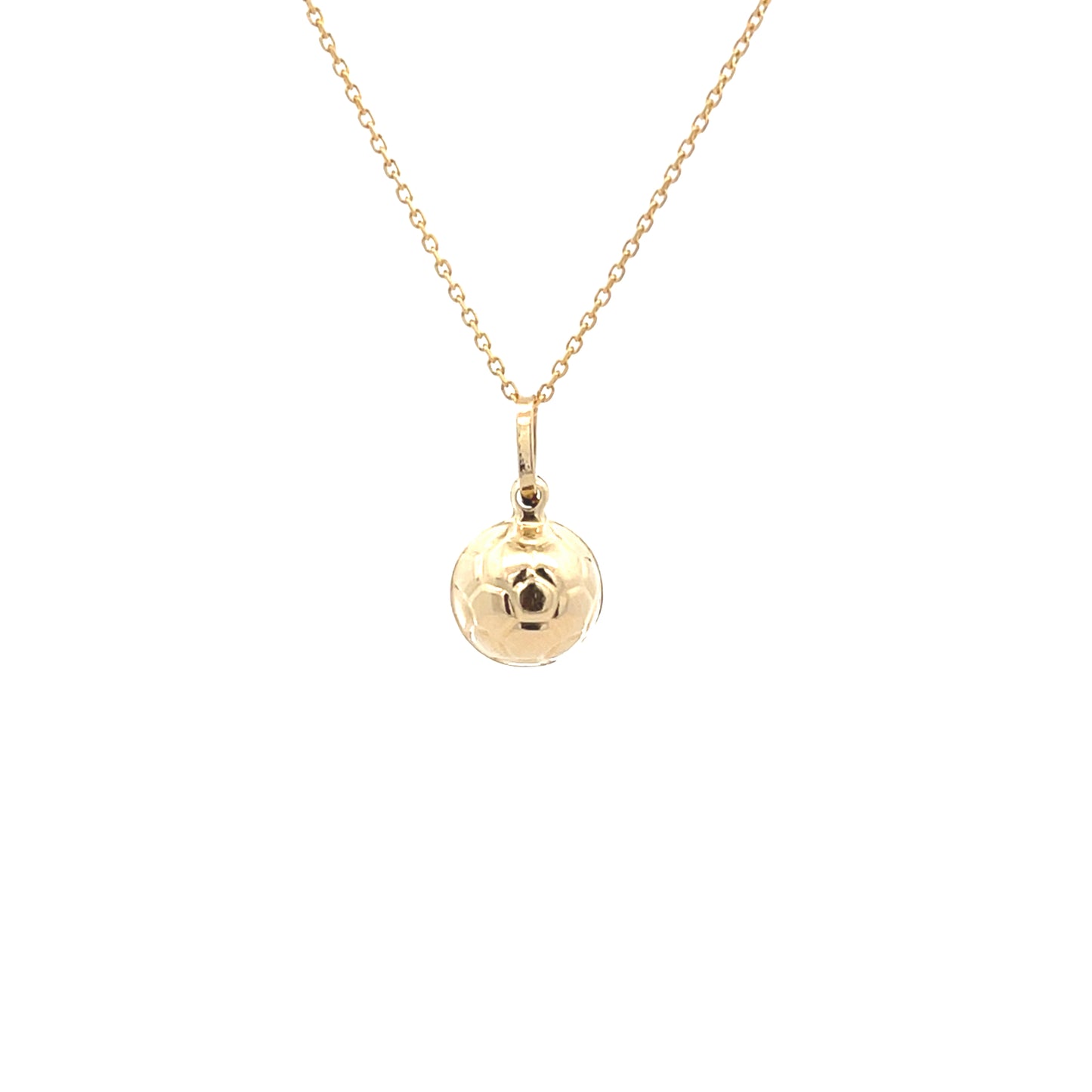 14k Gold Soccer Ball Pendant