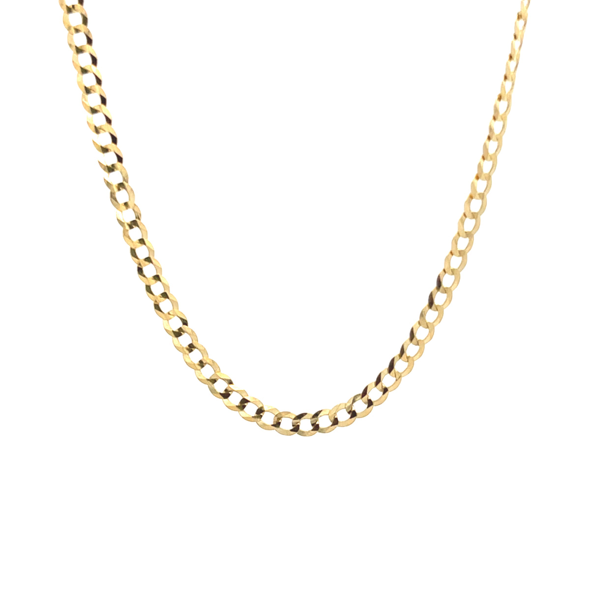 14k Gold Solid Cuban Chain | Luby Gold Collection | Luby 