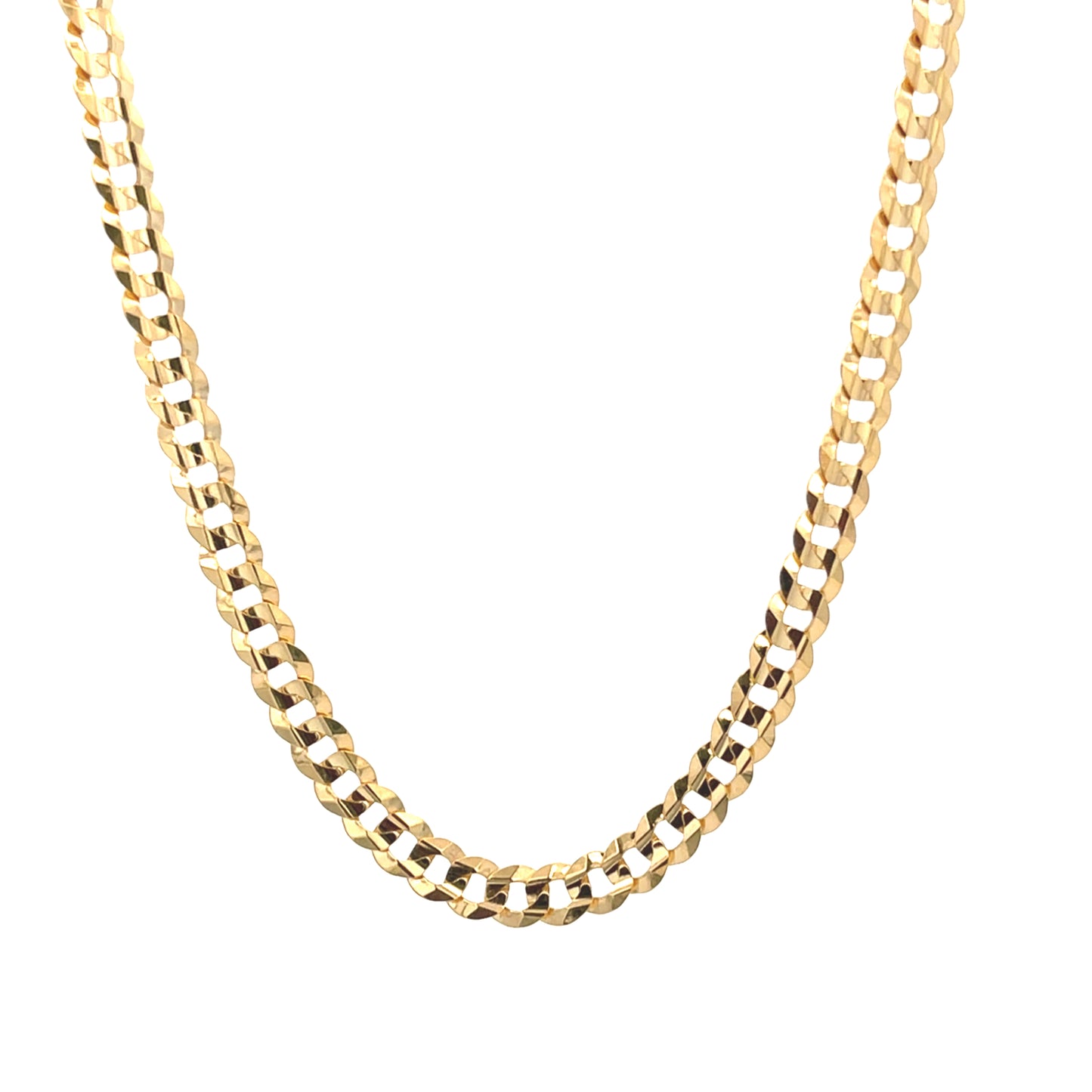 14k Gold Solid Cuban Chain