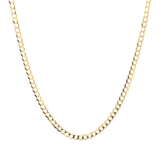 14k Gold Solid Cuban Chain