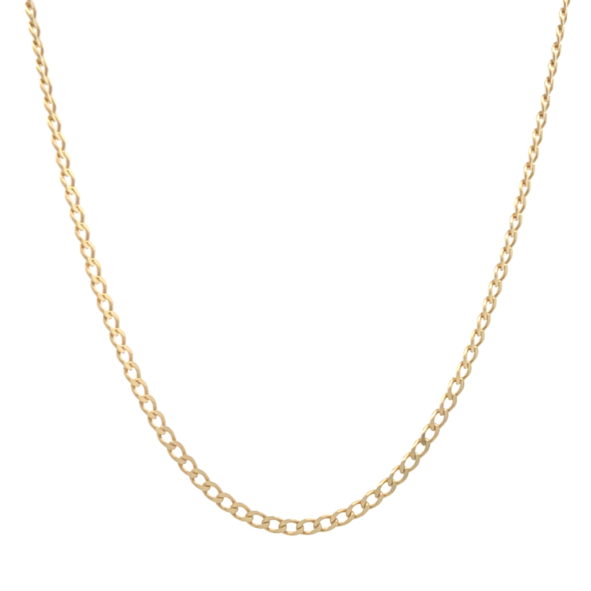 14K Gold Diamond Cut Small Cuban Chain | Luby Gold Collection | Luby 