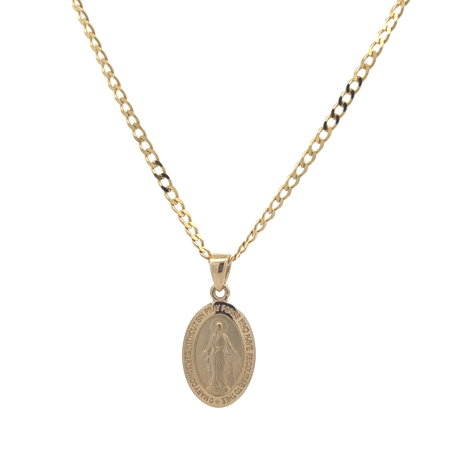 14K Gold La Milagrosa Pendant | Luby Gold Collection | Luby 