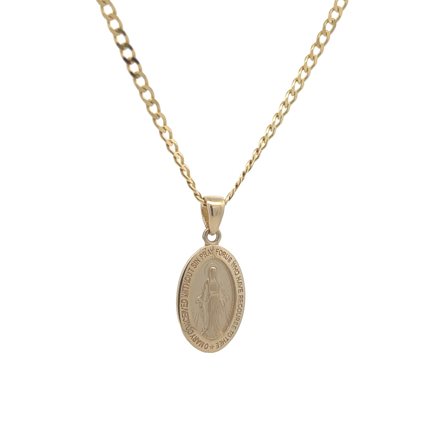 14K Gold La Milagrosa Pendant | Luby Gold Collection | Luby 