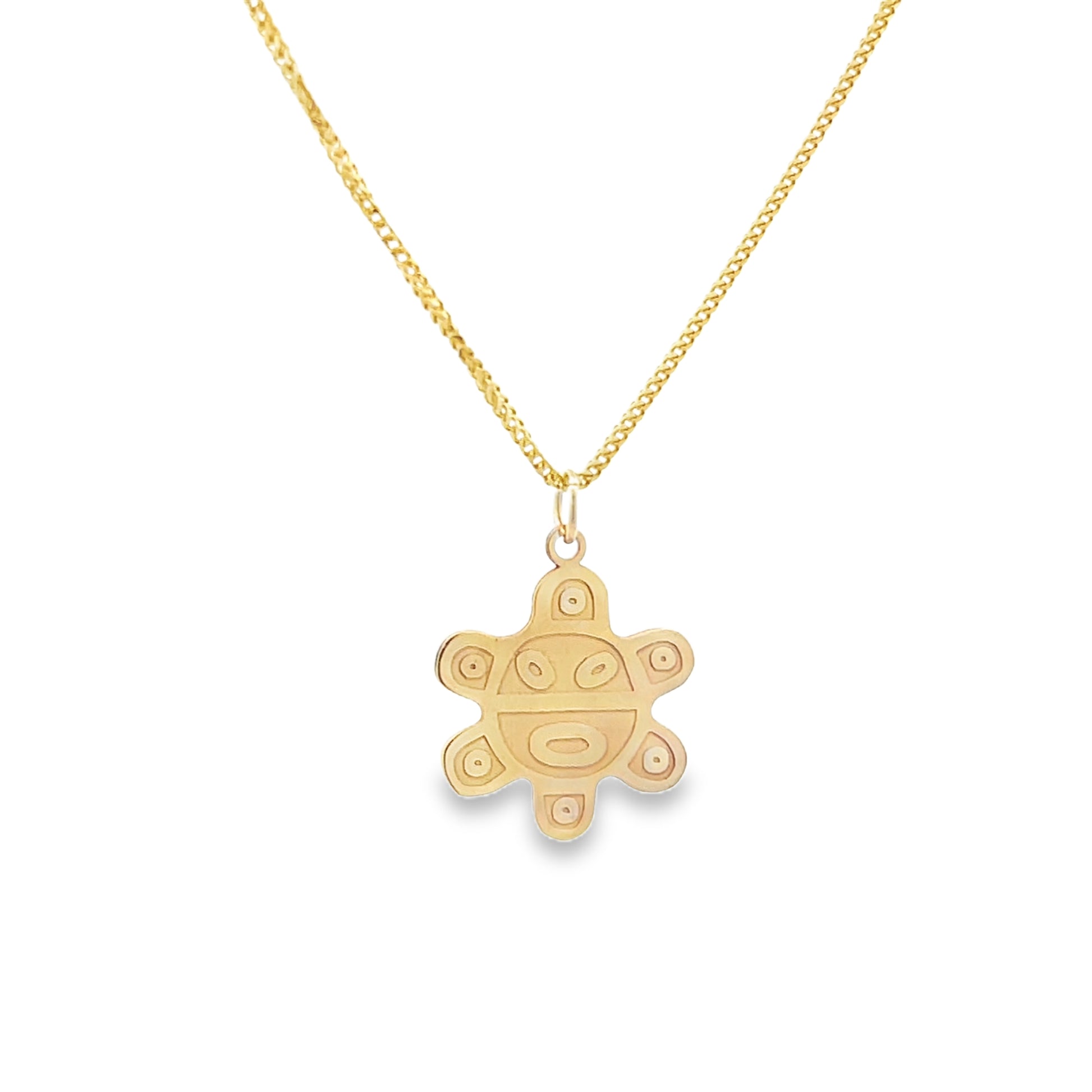 SOL TAINO BIG PENDANT | Luby Gold Collection | Luby 