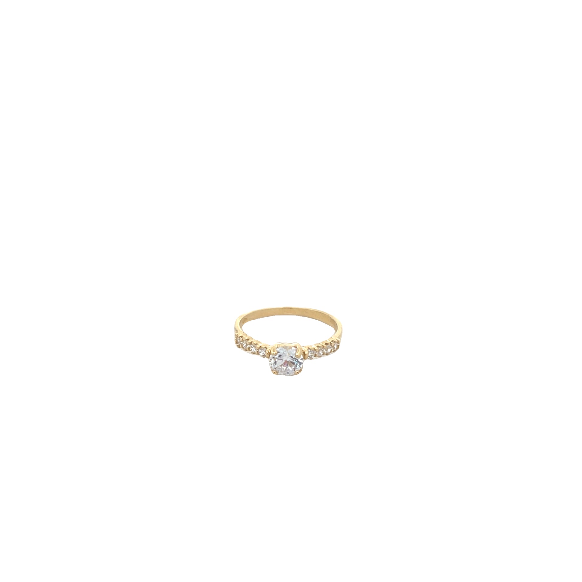 14K Gold Promise Ring CZ | Luby Gold Collection | Luby 