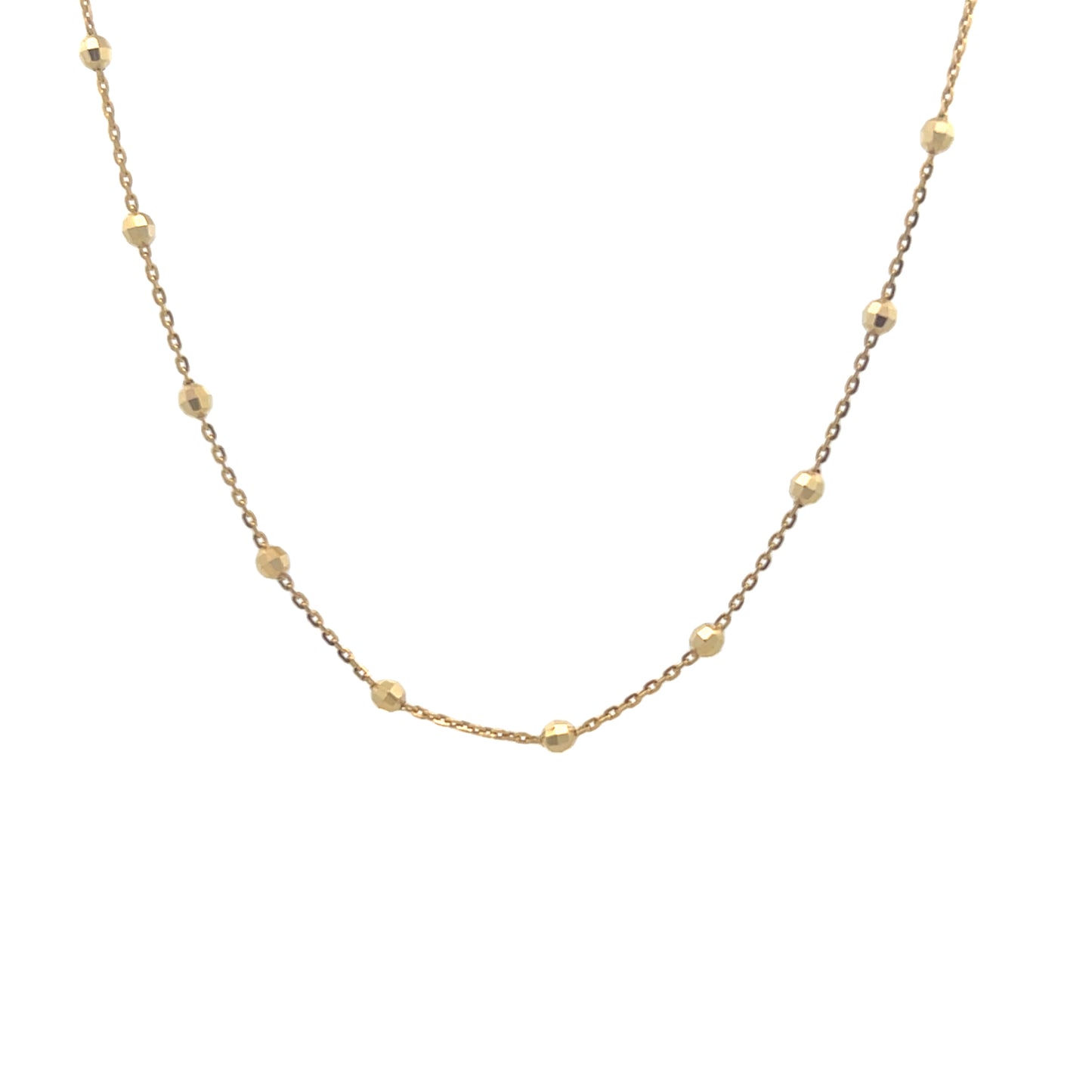 14K Gold Point Ball Necklace | Luby Gold Collection | Luby 