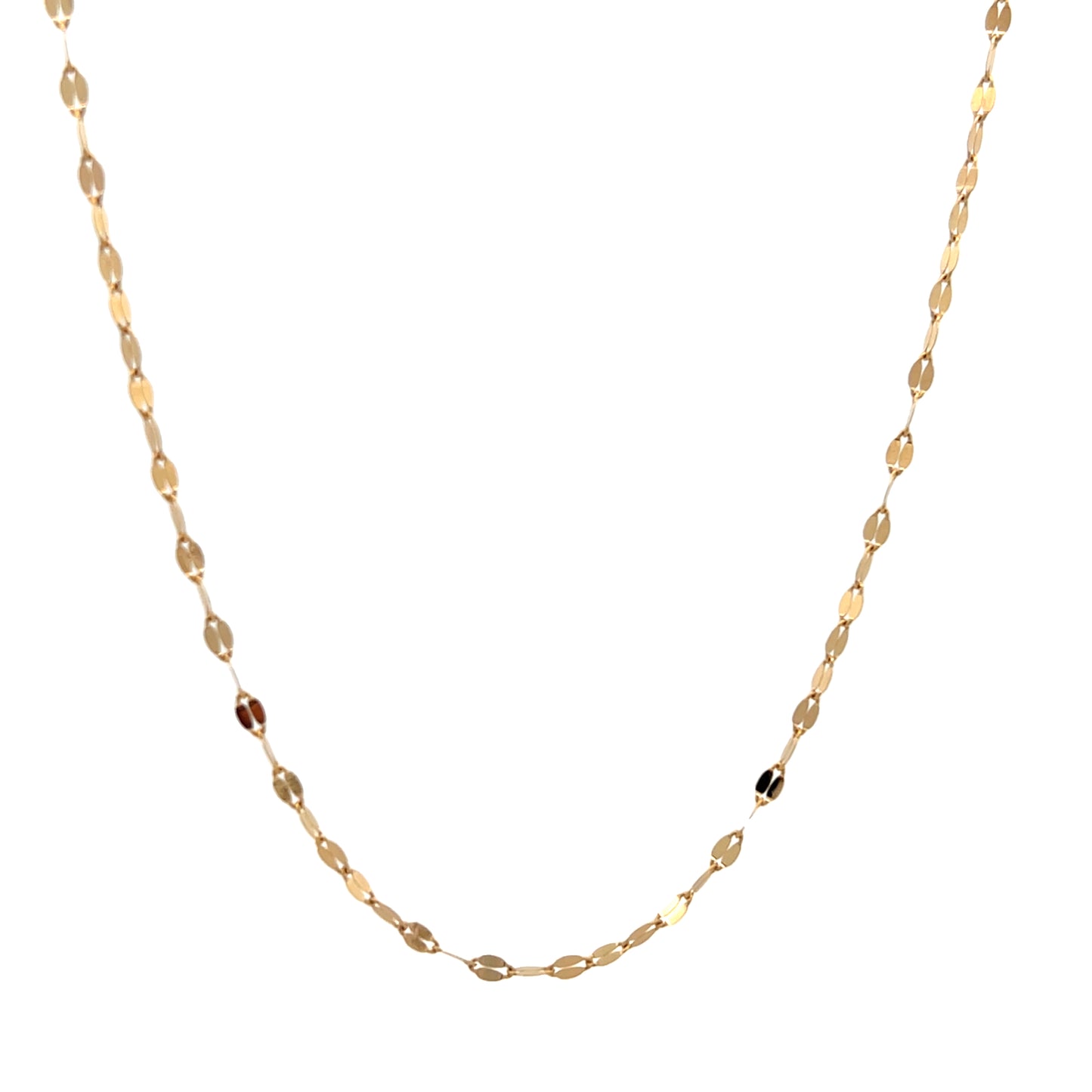 14K Gold Flat Fancy Chain | Luby Gold Collection | Luby 