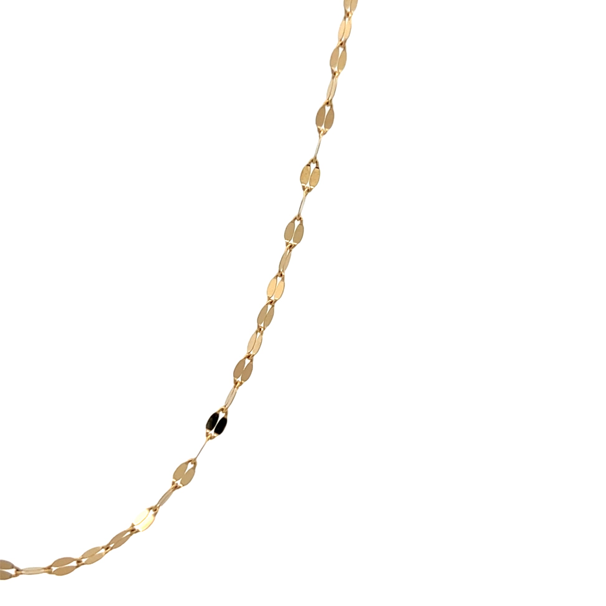 14K Gold Flat Fancy Chain | Luby Gold Collection | Luby 