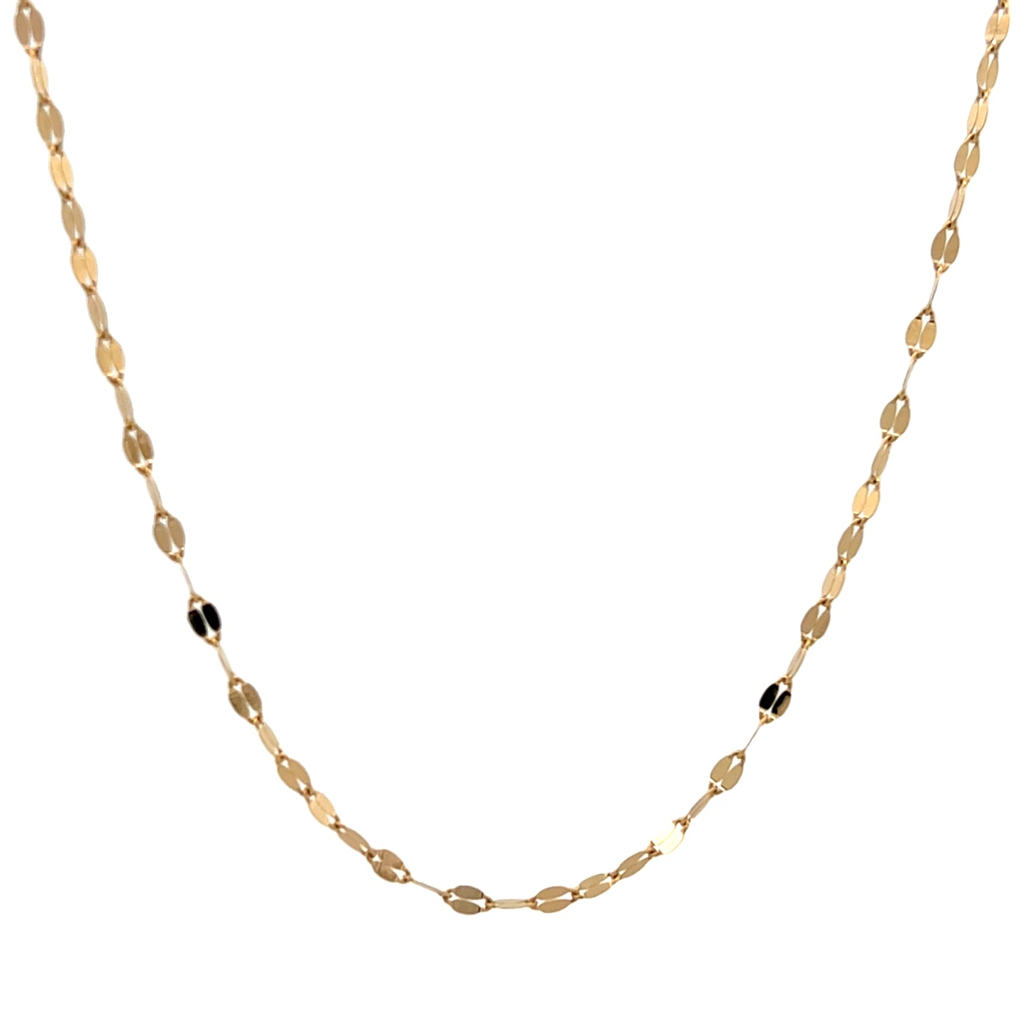 14K Gold Flat Fancy Chain | Luby Gold Collection | Luby 
