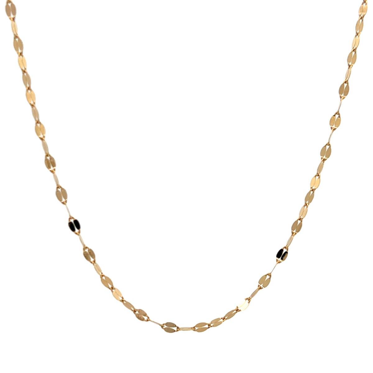 14K Gold Flat Fancy Chain | Luby Gold Collection | Luby 