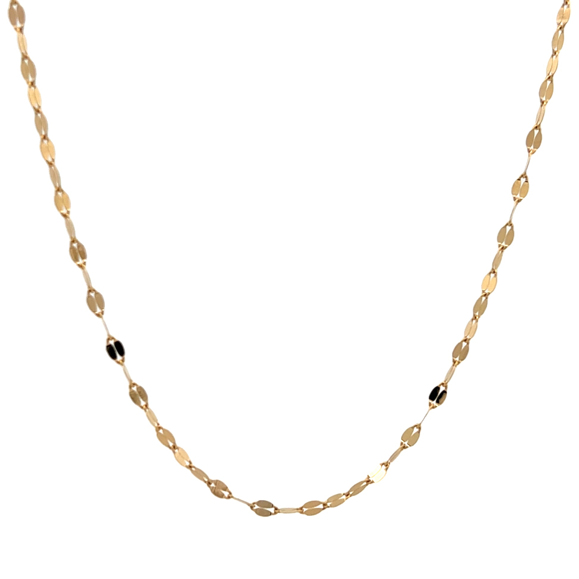 14K Gold Flat Fancy Chain | Luby Gold Collection | Luby 