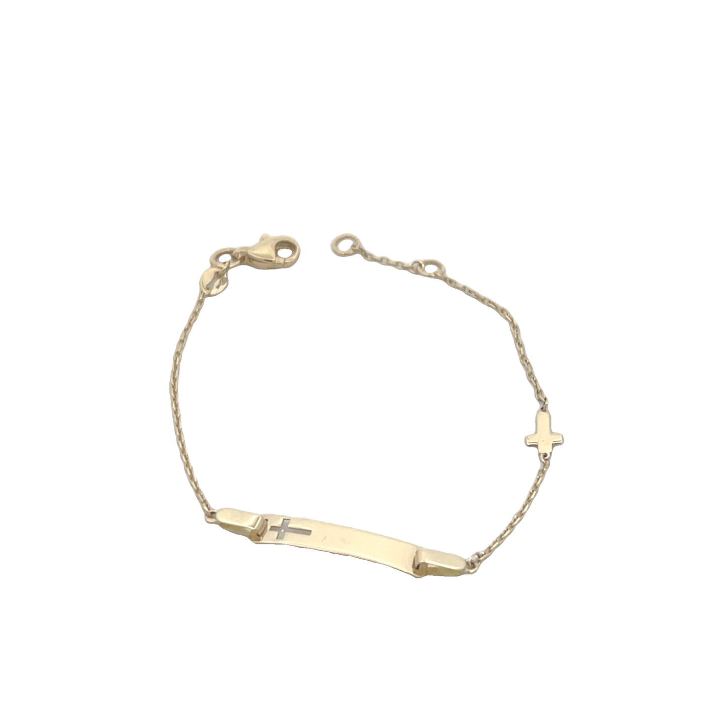 14K Gold Baby Cross Bracelet | Luby Gold Collection | Luby 