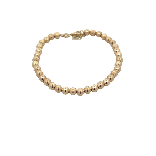 14K Gold Full Ball Bracelet | Luby Gold Collection | Luby 